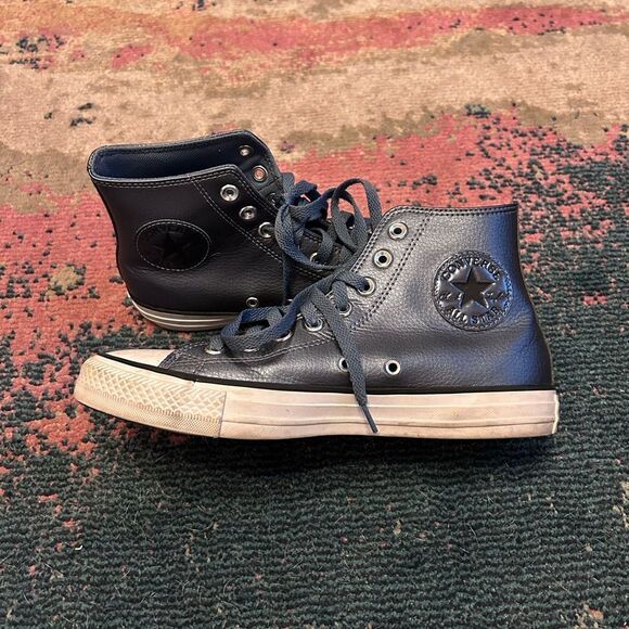 Excellent condition blue metallic converse - Picture 1 of 8